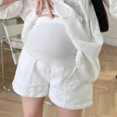 夏季 打底裤 薄款 2025新款 孕妇短裤 大码 外穿牛仔短裤 小个子孕妇裤 子