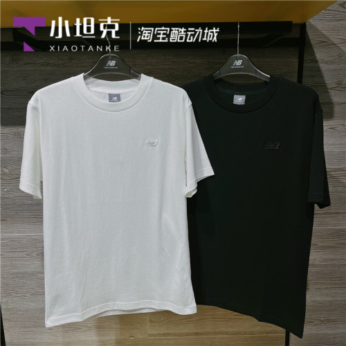 NEWBALANCE纯色男女运动短袖T恤