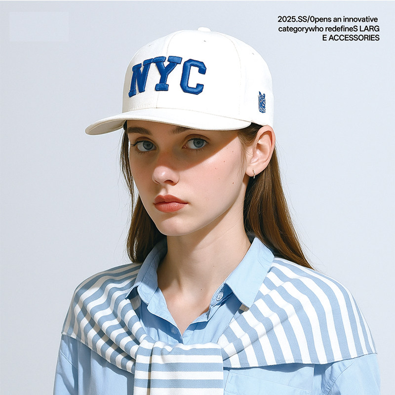 新款平檐男女通用时尚棒球帽情侣款硬顶大帽檐大头围平板帽