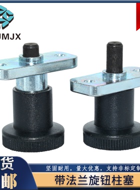 TM608带法兰旋钮柱塞卡锁弹簧弹分度销固定座安全插销锁紧定位销