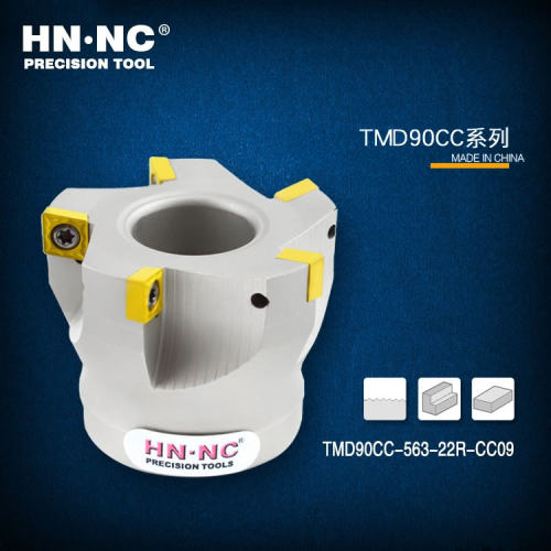TMD90CC直角方肩铣刀盘平面铣刀盘CCMT09T308铣刀片可转位铣刀盘