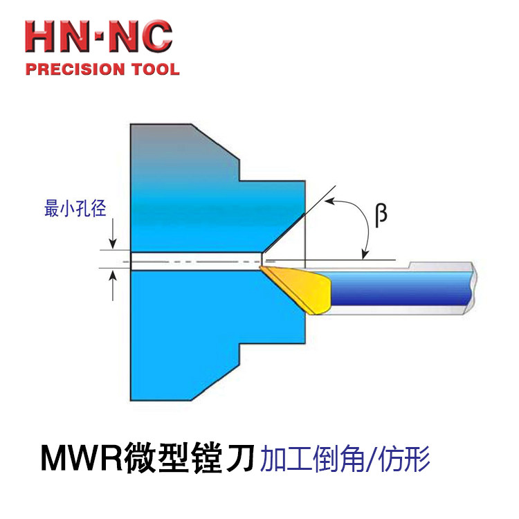 MWR整体硬质合金45度30度仿形钨钢涂层倒角微型钨钢小径车刀刀杆