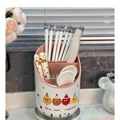 厨房筷子沥水家用餐具收纳盒勺子置物架可爱创意筷托