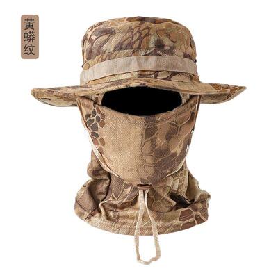 迷彩防晒遮阳帽新款速干防紫外线面罩男女骑行钓鱼帽子户外渔夫帽