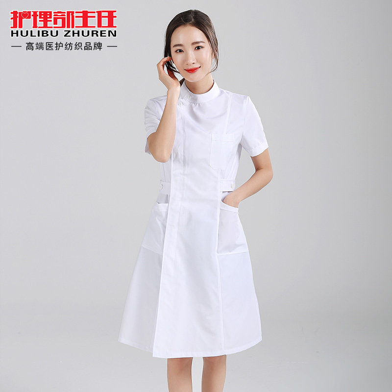 护士服白大褂立领偏襟新款女短袖美容服牙科药店工作纯棉实验医生|ruв категории Женская одежда, костюм/студенты школьную форму/обмундирования, медицинский форму - от Buy2taobao.com для оказания профессиональной услуги покупки агента Taobao