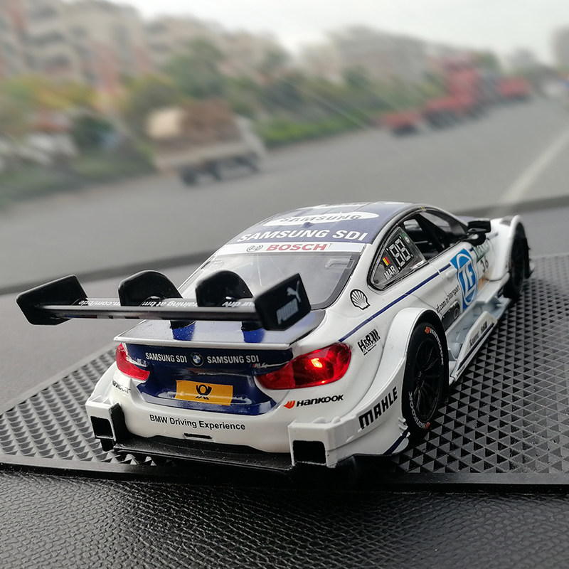 德国房车dtm拉力赛宝马m4模型汽车摆件潮流个性拉花创意车内饰品