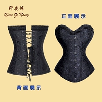 Mùa hè gothic đầy đủ xương thép corset eo eo eo eo cung điện corset corset corset corset vest - Corset áo định hình nam 