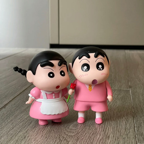 西装女仆小新摆件情侣礼物粉色系