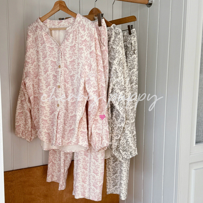 CHERRYPUPPY女提花双层棉家居服