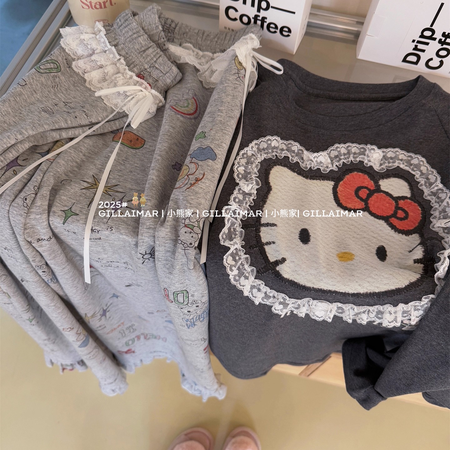 GillAimar小熊家正品可外穿睡衣