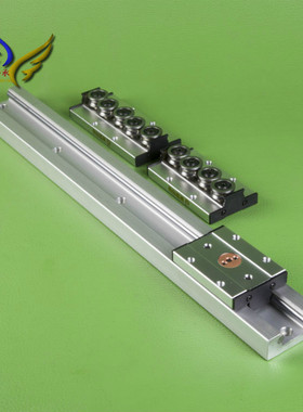 铝合金高速内置双轴心直线导轨SGR10 15 20 25 35滑滚轮导轨滑块