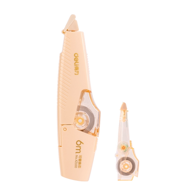 得力修正带可换替芯学生用笔形