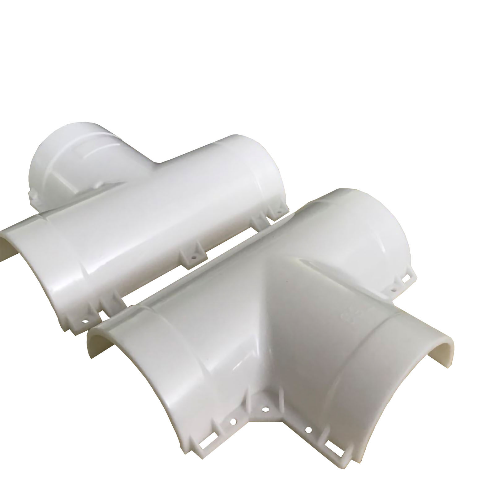 圳洁pvc保温管连接片110变50异径护套外包卡扣配件中小三通新品