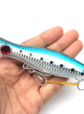 海钓浮水大波爬波扒路亚饵远投假饵深海拖船钓撞水面系硬饵Poper