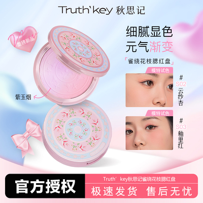 秋思记雀绕花枝渐变腮红盘