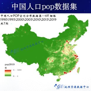全国中国2000-2020逐年人口密度栅格数据World Pop人口gis数据图