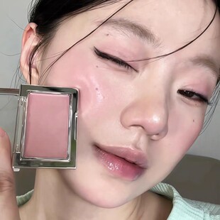 HYNTOOR黑兔腮红膏mv01低饱和灰粉紫橡皮粉橄榄皮收缩色秋冬新款