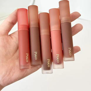 美拉德色调!PUCO慕斯唇泥磨砂柔雾秋冬口红MM13白月光爆款