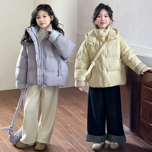 童装女童羽绒棉服冬装2026新款中大童儿童洋气加厚超好看棉衣外套