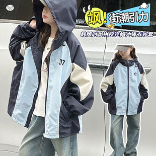 女童外套春装2026新款中童大童时髦洋气儿童装春秋款10岁女孩风衣