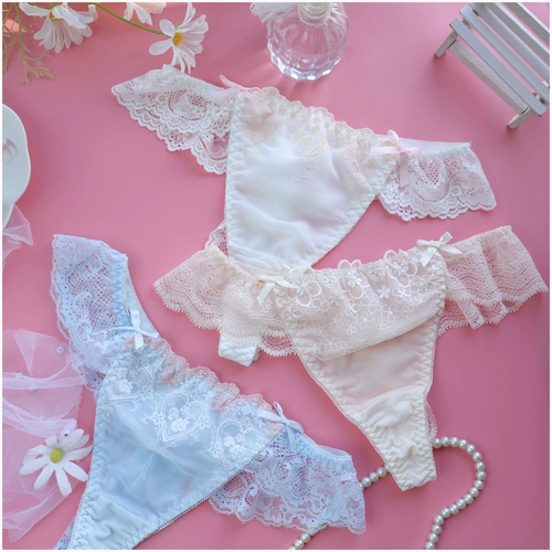 Японское сексуальное кружевное комфортное шелковое нижнее белье, штаны