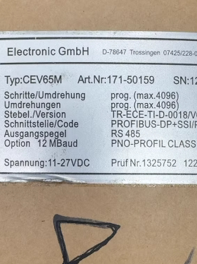 德国TR Electronic编码器 CEV65M   171-50159