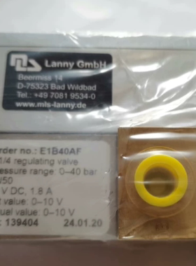 德国Lanny GmbH生产的G1/4调节阀E1B40AF