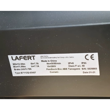 LAFERT/伺服电机/B7112Q-03407