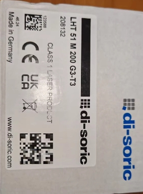 镭射感应器 di-soric LHT51M200G3-T3