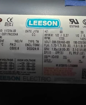 美国Leeson电机  C6T17NC324A