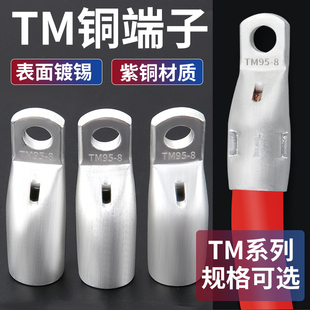 SC国标加厚TM窄边窥口铜接头窥口铜鼻子线耳空开专用紫铜接线端子