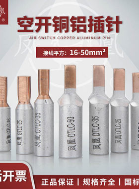 正品凤凰断路器铜铝线鼻子空开接线端子插针鸭嘴鼻DTLC-10/16/25