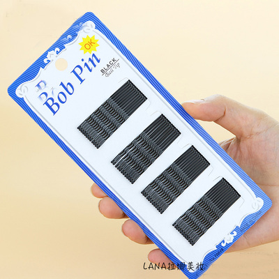 黑色儿童碎发一字夹黑夹子