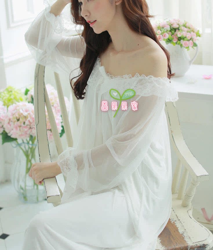 Peignoir jeunesse Super décolleté douce dentelle Nuisette - Ref 595719 Image 1