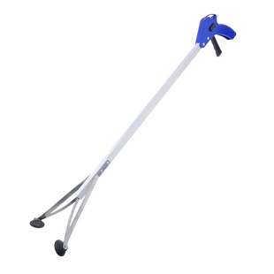 铝合金垃圾夹长柄扁头火钳卫生钳拾物器烧烤夹子炭钳煤饼夹垃圾钳