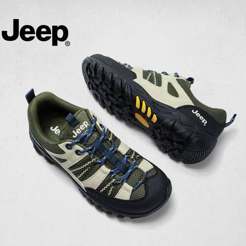 jeep女鞋2026新款软底徒步登山鞋百搭休闲跑鞋舒服不累脚运动鞋子