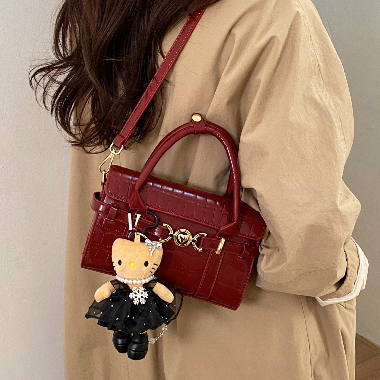 高级感小众时尚流行小方包包女2026新款手提包简约迷你单肩斜挎包,箱包皮具/热销女包/男包,小方包,淘宝优惠券,粉丝福利购,淘宝优惠卷