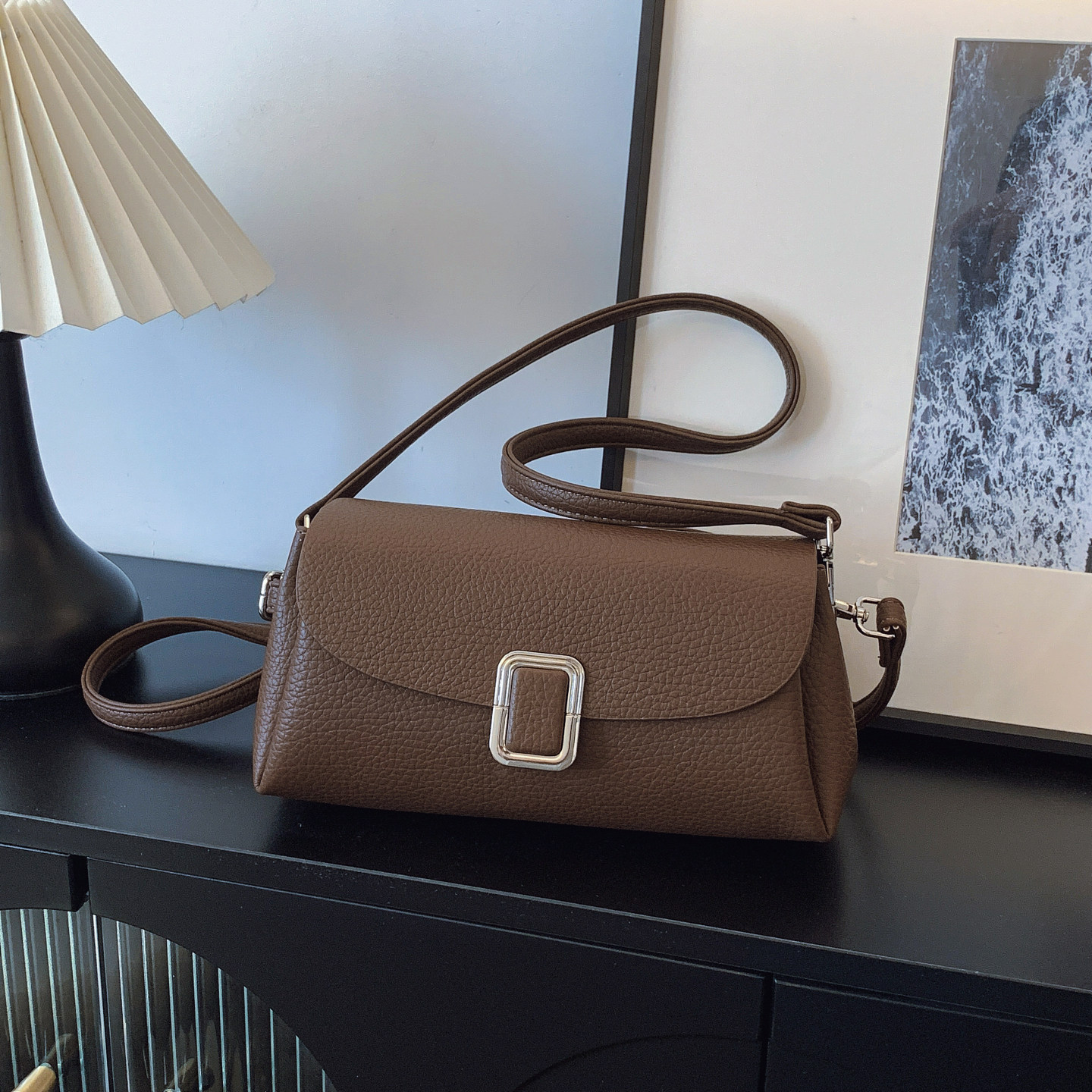 高级感包包女2026新款时尚单肩斜挎包洋气简约通勤小方包女法棍包,箱包皮具/热销女包/男包,小方包,淘宝优惠券,粉丝福利购,淘宝优惠卷