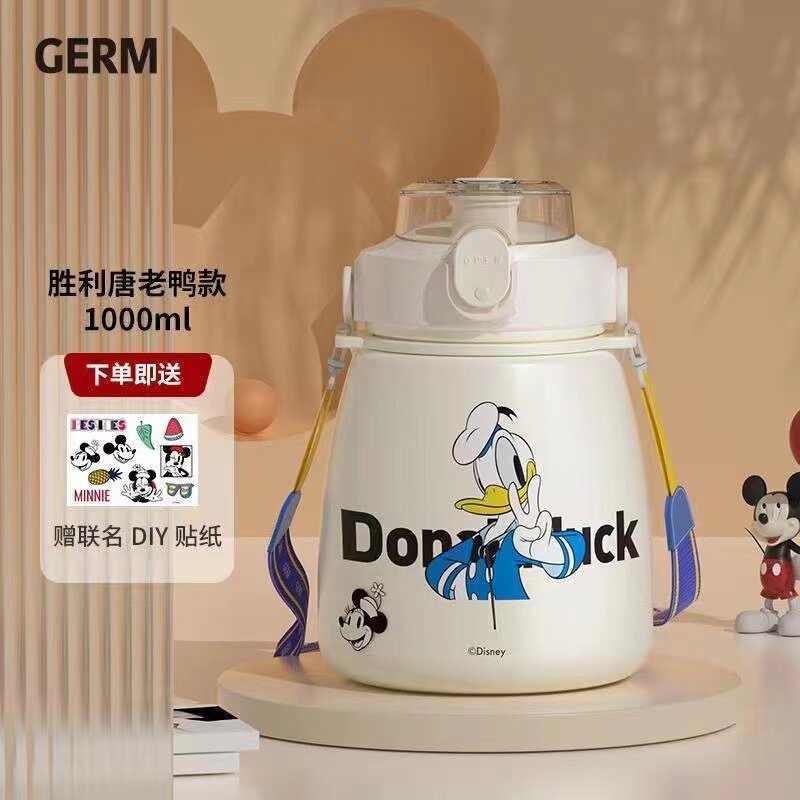 GERM格沵可口可乐咖啡杯女生高颜值保温杯不锈钢学生水杯吸管杯子