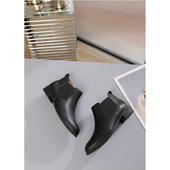 宽楦正品 欧美切尔西低跟短靴71.640女靴 新款 真皮德国女鞋 2025秋季