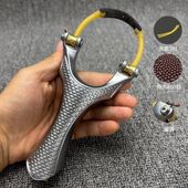 天罡滑轮弹弓顶卡成年人户外射击实战专用大威力高精准度升级圆皮