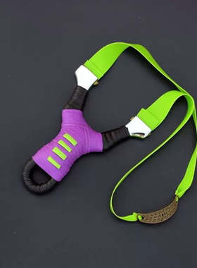 新款扁皮弹弓高精准户外竞技斜握瞄打弓高精度免绑弹工器弾弓担弓