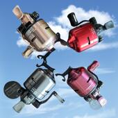 PX39自动排线金属射鱼轮封闭式 内藏内线轮弹弓打鱼渔线轮