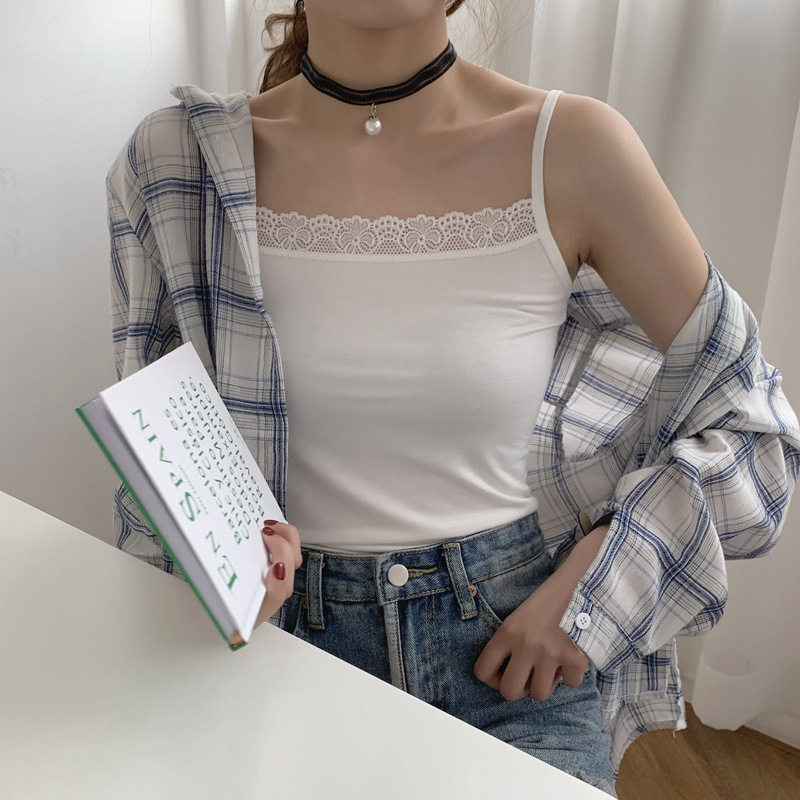 2026夏季韩版莫代尔吊带背心女 高弹力修身吊带衫 打底抹胸小背心