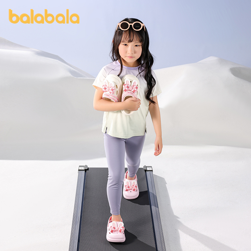 巴拉巴拉童鞋儿童洞洞鞋女童凉拖鞋居家外穿2025夏季新款鞋子防滑