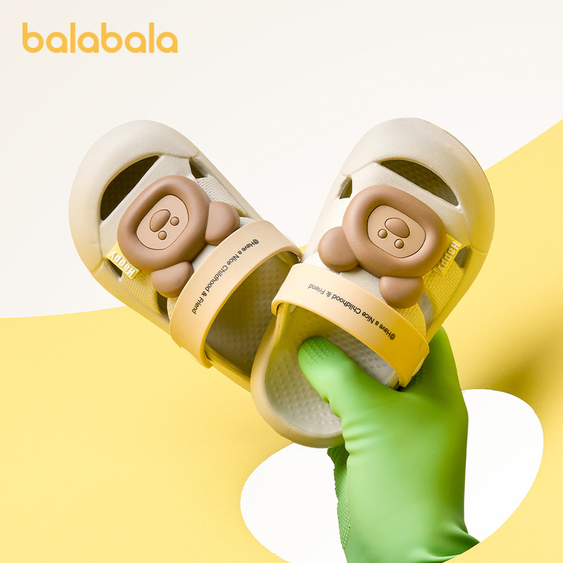 巴拉巴拉童鞋儿童凉鞋男童女童拖鞋卡通小动物鞋子2025夏季新款萌