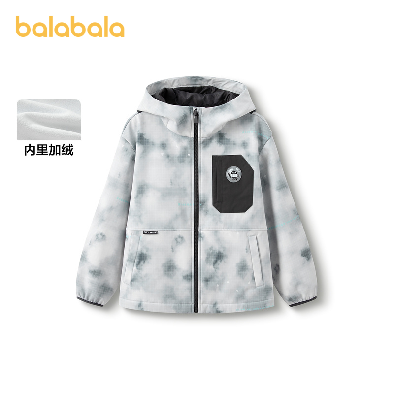 巴拉巴拉外套男童摇粒绒便服秋季