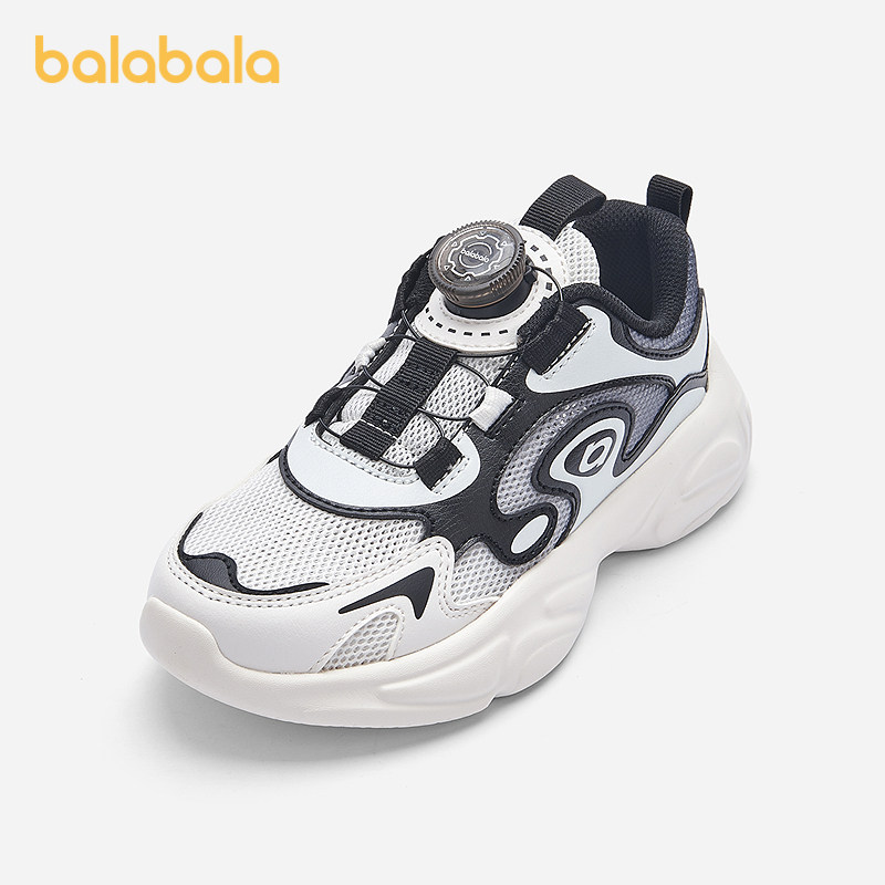 巴拉巴拉童鞋儿童运动鞋透气男童女童鞋子2025夏季新款老爹鞋网布