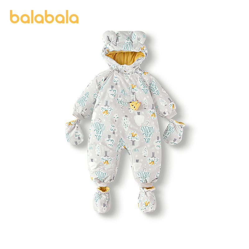 巴拉巴拉balaOne婴儿羽绒连体衣