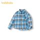 洋气亲子装 巴拉巴拉男童衬衫 衬衣宝宝格子上衣女秋装 儿童长袖 童装